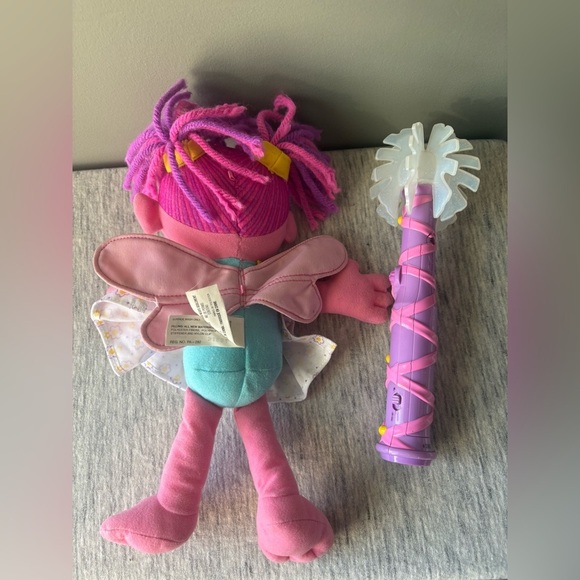 Vintage Abby Cadabby Pink Plush Doll with Wand, push button, working condition - Picture 4 of 5